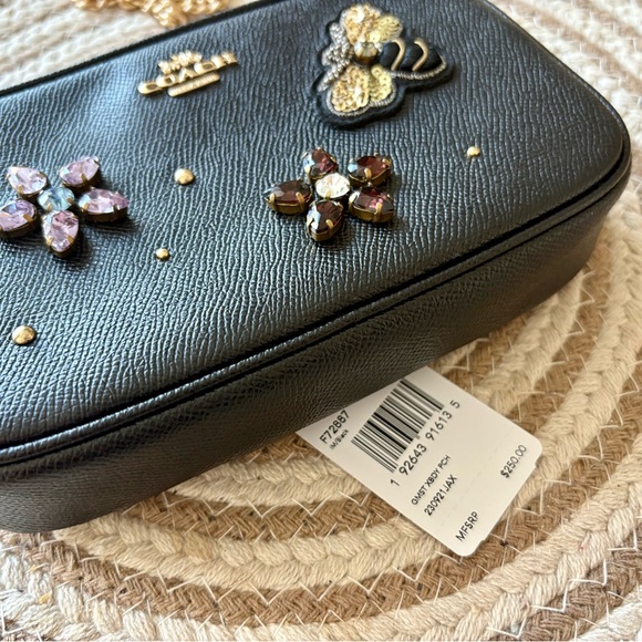 Coach Small Black Embellished Crossbody - Picture 8 of 8